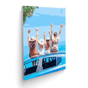Personalized paint by numbers kit using uploaded picture