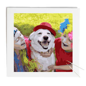 Custom Paint by Numbers 20x20 - Your Photo as Artwork 